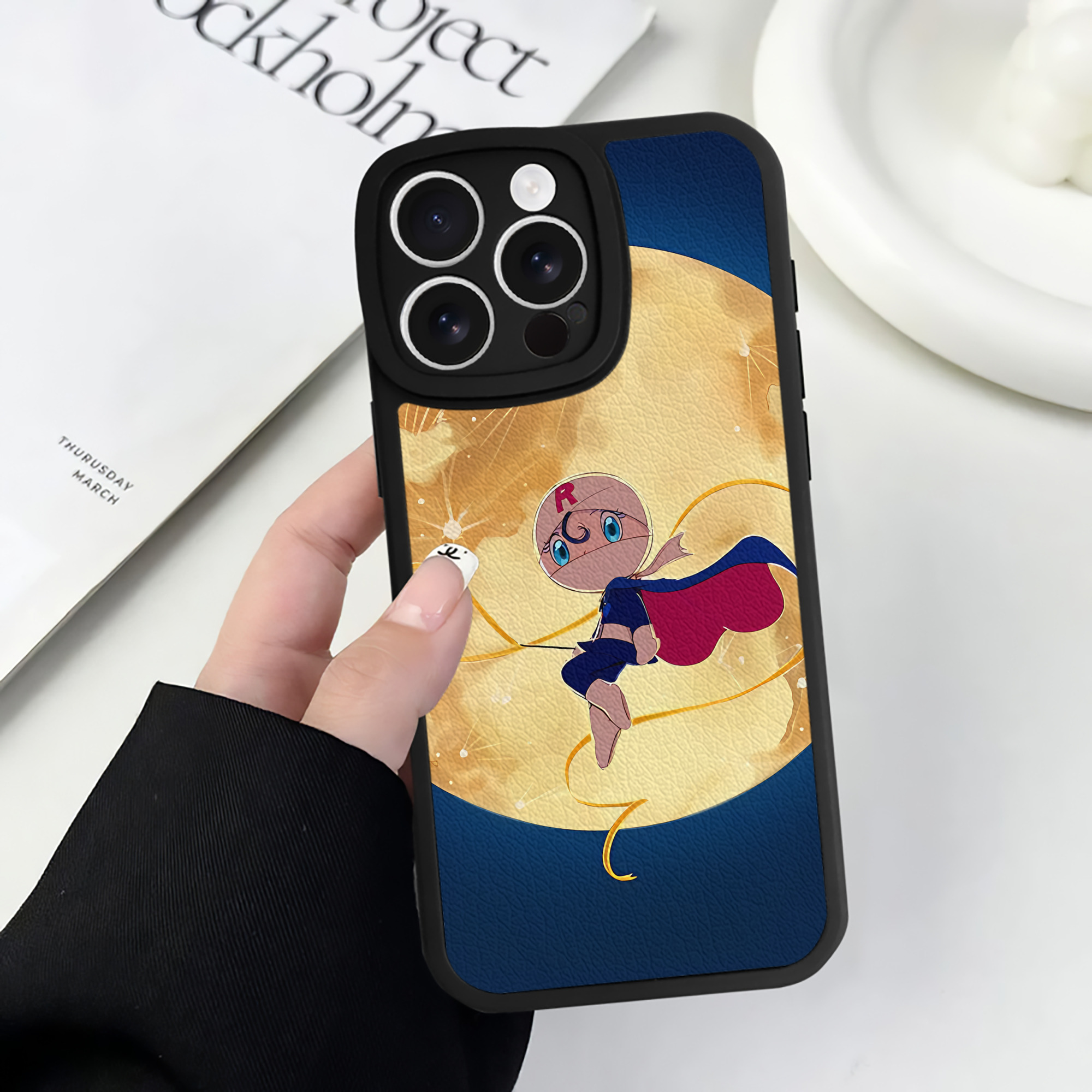 （画像用） アンパンマン Anpanman 【iPhone 16シリーズ対応】シリコンスマホケース（レザー調） 材質：シリコン